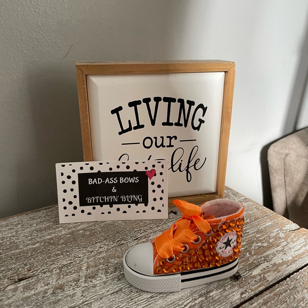 Converse Allstar BLINGED OUT keychains (I have many colors)